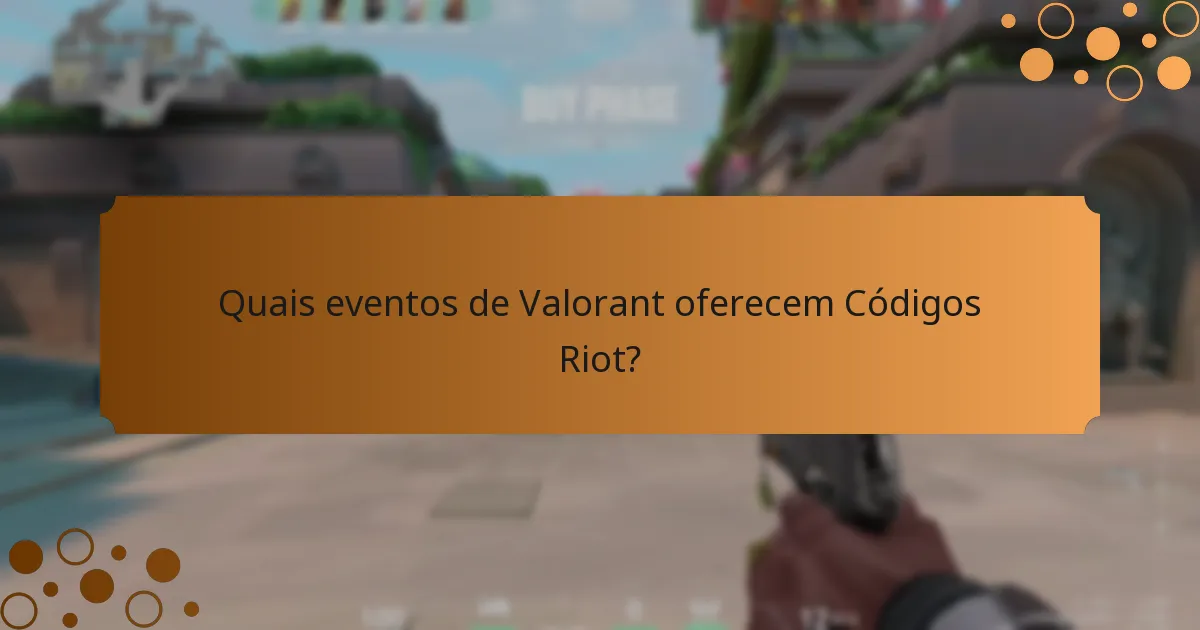 Quais eventos de Valorant oferecem Códigos Riot?