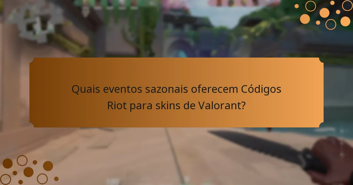 Quais eventos sazonais oferecem Códigos Riot para skins de Valorant?